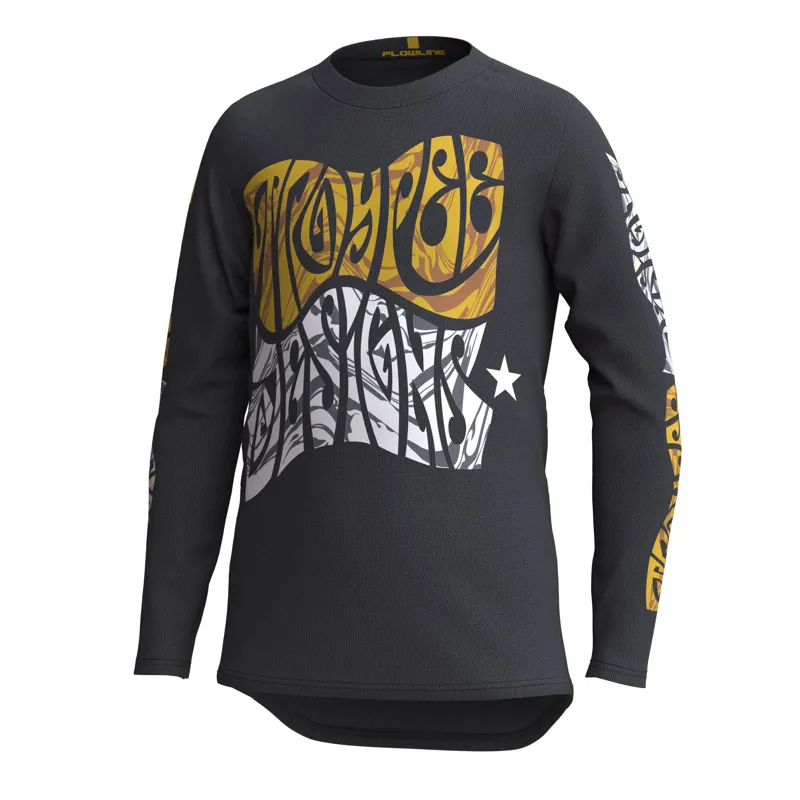 Troy Lee Designs Flowline Youth Long Sleeve Tripper Jersey in Black